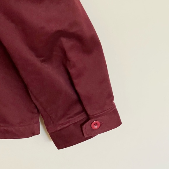 Robert Graham Burgundy Canvas Full Zip Jacket Men’s size Large - Picture 7 of 8
